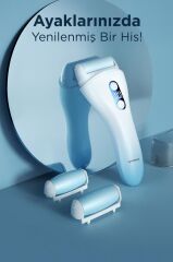 Ayak Bakım Törpüsü Su Geçirmez Led Ekranlı Turbo Modlu Törpü BCM 1138T Beyaz