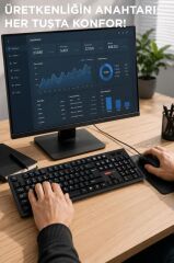 Lenovo Kablolu Q Klavye Mouse Seti KM280 Siyah