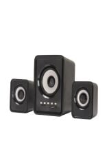 Bluetooth Hoparlör 3.5mm Jack Kablolu Bilgisayar Hoparlörü D23 Siyah