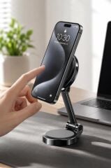 Telefon Tutucu Masaüstü Ayarlanabilir Portatif Oto Aksesuarları JX027 Siyah