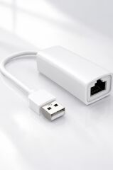 Ethernet Dönüştürücü USB 2.0 Çevirici Adaptörü YD75 Beyaz