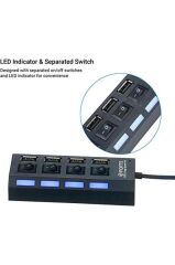 Bilgisayar Adaptörü 2.0 Usb 4 Portlu YD76 Siyah