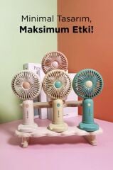 Torima F-28 Sarı Taşınabilir Şarj Edilebilir Mini El Fanı Ve Masa Fanı Soğutucu Pervane