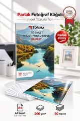 Fotoğraf Kağıdı A4 Parlak 260 Gr 21x30 Glossy 50 Sayfa