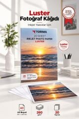 Fotoğraf Kağıdı A3 Luster 260 Gr 30x42 20 Sayfa Yarı Mat