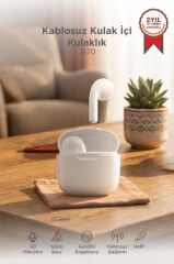 Bluetooth Kulaklık Kulak İçi Tws Kablosuz Kulaklık G70 Beyaz