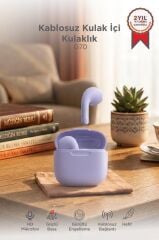 Bluetooth Kulaklık Kulak İçi Tws Kablosuz Kulaklık G70 Mor