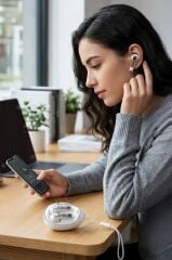 Bluetooth Kulaklık Kulak İçi Stereo Kablosuz Kulaklık G65 Siyah