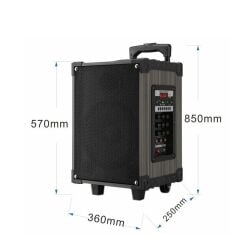 Bluetooth Hoparlör Mikrofonlu Kumandalı Speaker LT-912 Siyah