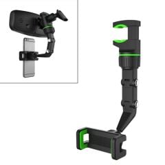 Telefon Tutucu 360 Derece Dönebilen Dikiz Aynası Oto Aksesuarları JX14 Siyah