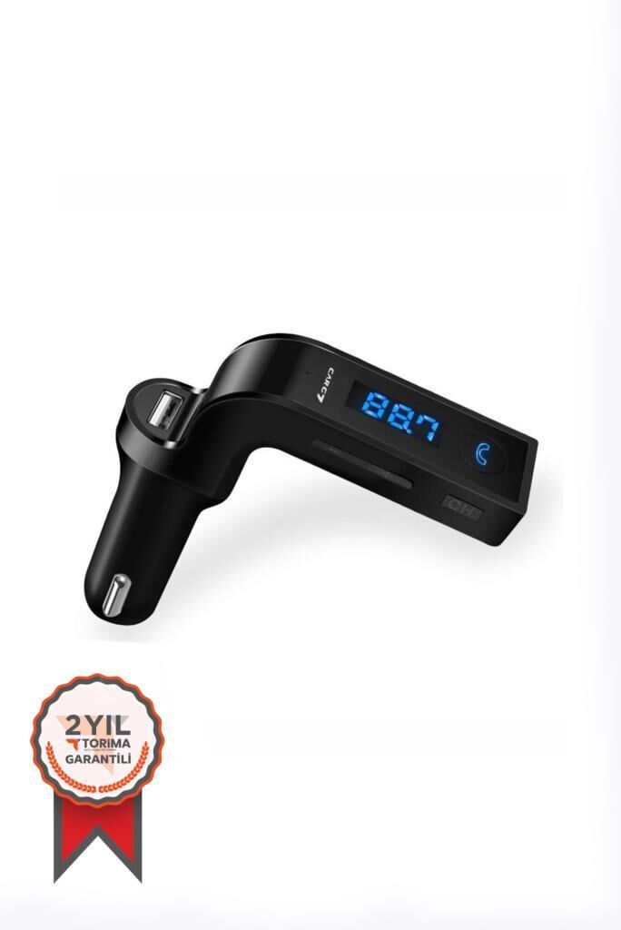 Transmitter Usb Girişli Android Ios Uyumlu Bluetooth Fm CARG7 Siyah