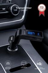 Transmitter Usb Girişli Android Ios Uyumlu Bluetooth Fm CARG7 Siyah