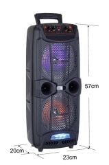 KTS-1743 Uzaktan Kumandalı Ve Mikrofonlu Karaoke Bluetooth Hoparlörü