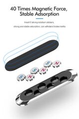 Telefon Tutucu Çok Amaçlı Manyetik Araç İçi Oto Aksesuarları JX007 Gümüş