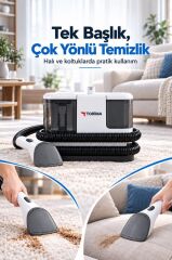 Torima Halı ve Koltuk Yıkama Halı Temizleme 1IN1 Leke Çıkartma Makinesi TCC02 Beyaz