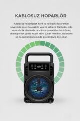 Bluetooth Hoparlör Wireless Extra Bass Speaker GTS-1360 Siyah