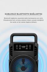 Bluetooth Hoparlör Wireless Extra Bass Speaker GTS-1360 Siyah