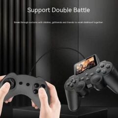 Oyun Konsolları 520 Oyunlu Retro El Konsolu Atari Xbox Media Oynatıcı Double GC07 Siyah