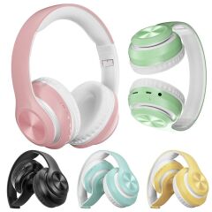 Torima P68 Bluetooth Kablosuz Stereo Kulaklık Pembe