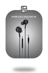 Kablolu Kulaklık Jack Girişli Kulak İçi Kulaklık S10 Siyah