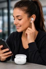 Lenovo Thinkplus Bluetooth Kulaklık Akıllı Anc Tws 5.4 Kablosuz Kulaklık LP51 Pro Beyaz