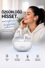 Lenovo Thinkplus Bluetooth Kulaklık Akıllı Anc Tws 5.4 Kablosuz Kulaklık LP51 Pro Beyaz