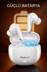 Lenovo Thinkplus Bluetooth Kulaklık Akıllı Anc Tws 5.4 Kablosuz Kulaklık LP51 Pro Beyaz