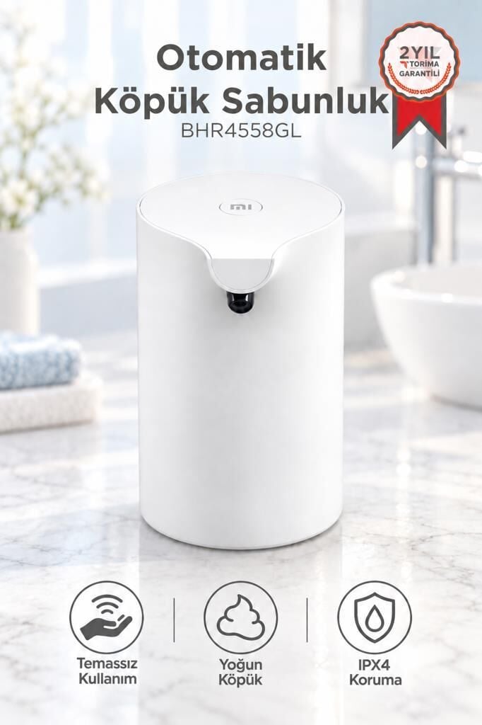 Xiaomi Mijia Sensörlü Sıvı Sabunluk Otomatik Köpük Sabun Makinesi Sıvı Sabun Haznesi Dahil Değildir