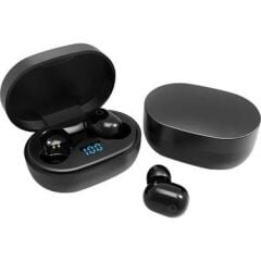 E6s(Touch) Çift Mikrofonlu Şarj Göstergeli Kablosuz Bluetooth Kulaklık Siyah