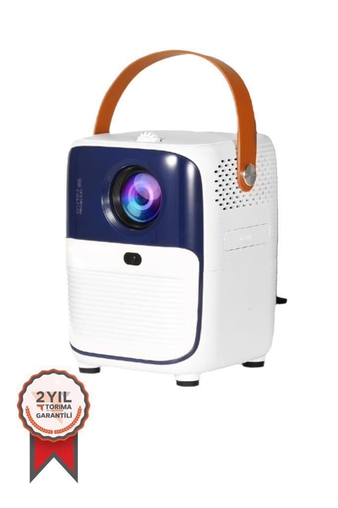 Torima Beyaz T11 Projeksiyon Ev Sineması Bluetooth Wifi Akıllı Android Tv 1080p Hoparlör Smart 4k Youtube Türkçe