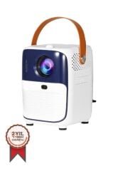 Torima Beyaz T11 Projeksiyon Ev Sineması Bluetooth Wifi Akıllı Android Tv 1080p Hoparlör Smart 4k Youtube Türkçe