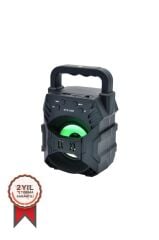 Bluetooth Hoparlör Rgb Işıklı KTS-1057 Siyah