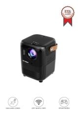 Projeksiyon Cihazı Taşınabilir Ev Sineması 4K 1080P Bluetooth Android Akıllı Projektör T11 Siyah