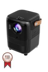 Torima T11 Siyah Projektör Ev Sineması Bluetooth Akıllı Android Tv 1080p Hoparlör Smart Projeksiyon