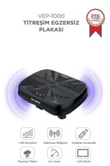 Egzersiz Aleti Kumandalı Yüksek Titreşimli Programlı Kondisyon Aleti VEP1000 Siyah