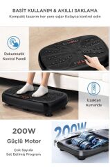 Egzersiz Aleti Kumandalı Yüksek Titreşimli Programlı Kondisyon Aleti VEP1000 Siyah