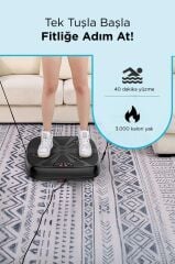 Torima VEP-1000 Siyah Titreşimli Egzersiz Kondisyon Aleti LED Ekran Kumandalı 200W Taşıma Kapasiteli