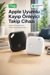 Takip Cihazı Apple Find My Uyumlu Smart Tag F1 Beyaz