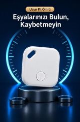 Takip Cihazı Apple Find My Uyumlu Smart Tag F1 Beyaz