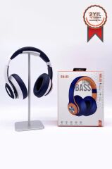 Bluetooth Kulaklık Kulak Üstü Kablosuz Kulaklık SN-85 Gümüş Mavi