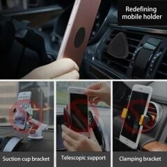 Torima JX017 Çok Amaçlı Car Holder Araç İçi Telefon Tutucu JX-017