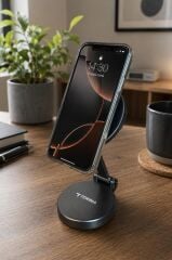 Telefon Tutucu Manyetik Katlanabilir Araç İçi Oto Aksesuarları JX037 Siyah