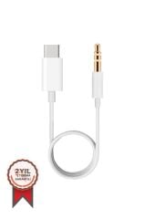 Dönüştürücü Kablo Type-C to Aux 3.5MM Kablo JH035 Beyaz