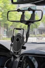 Telefon Tutucu 360 Derece Dönebilen Araç İçi Oto Aksesuarları JX034 Siyah