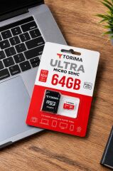 Torima 64 GB Micro Sd Kart Hafıza Kartı 100MB/s Adaptör Dahil