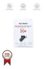 USB Flash Bellek Type C OTG Çift Sürücülü 64GB Siyah