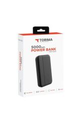 Taşınabilir Batarya 5000 Mah Hızlı Şarj Powerbank TRM-1005 Siyah