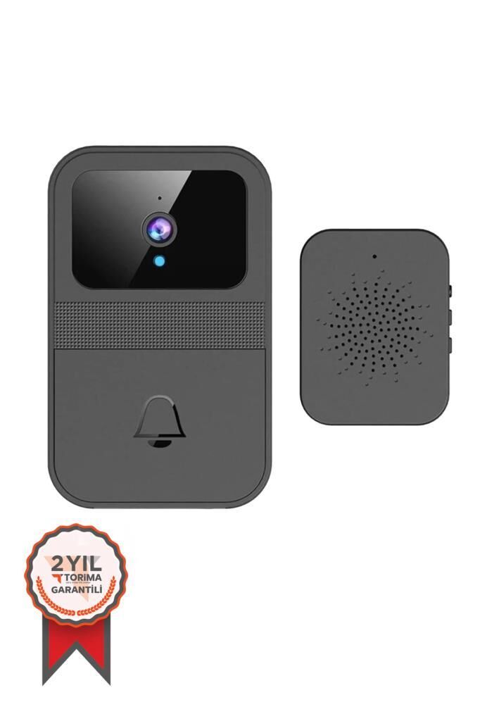 Kapı Zili Kablosuz Akıllı Su Geçirmez Zil D9 Siyah