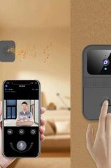 Kapı Zili Kablosuz Akıllı Su Geçirmez Zil D9 Siyah