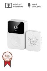 Kapı Zili Kablosuz Akıllı Su Geçirmez Zil X9 Beyaz